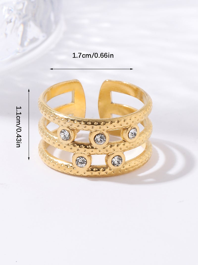 Selling Retro Ring, Oil-Dropping Gemstone Ring, Niche Women'S High-End Versatile Titanium Steel Non-Fading Hand Jewelry - Image 1